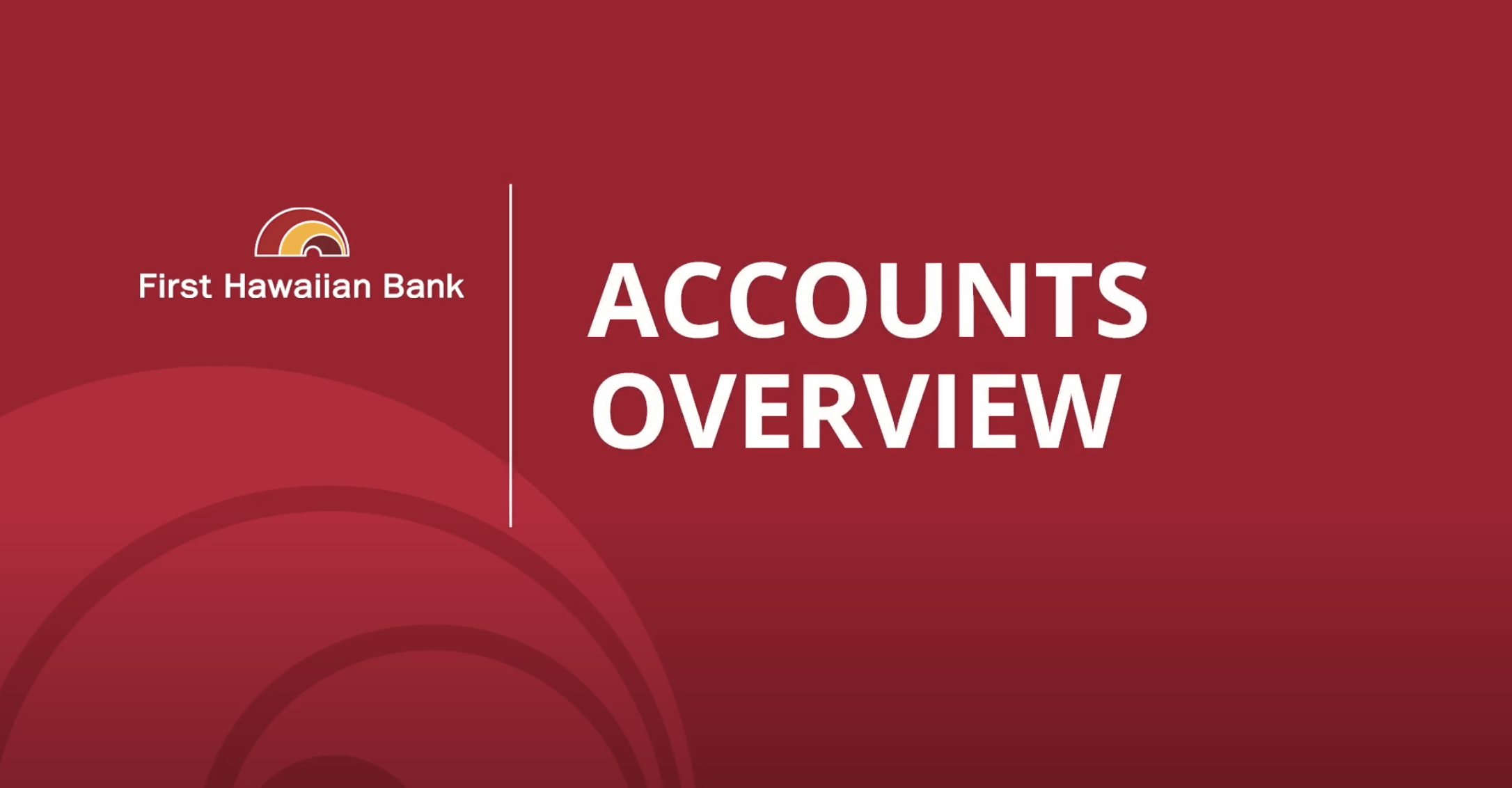 Accounts Overview