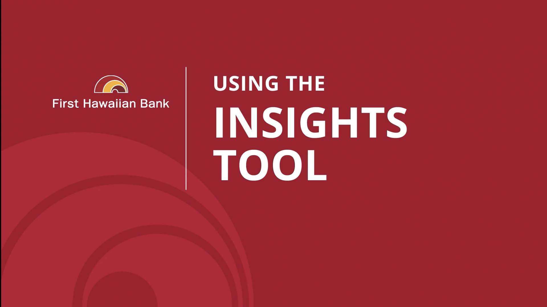 Using the Insights Tool