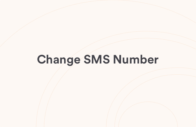 Change SMS Number
