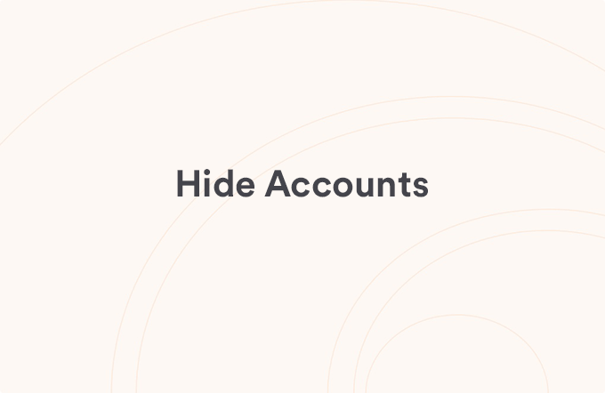 Hide Accounts
