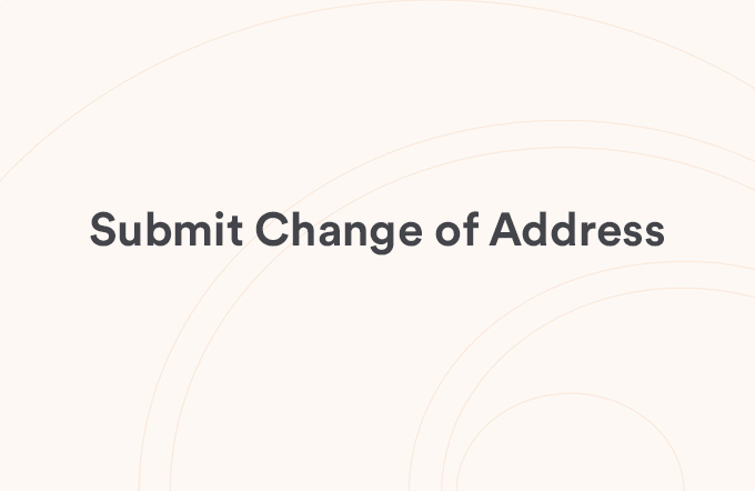 Submit Change of Address