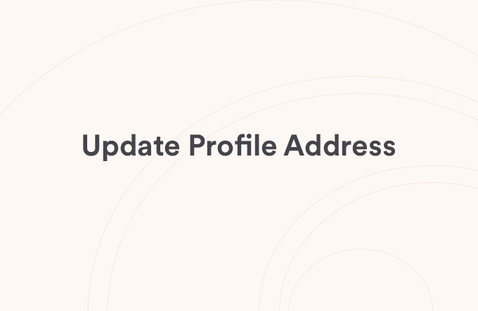 Update Profile Address