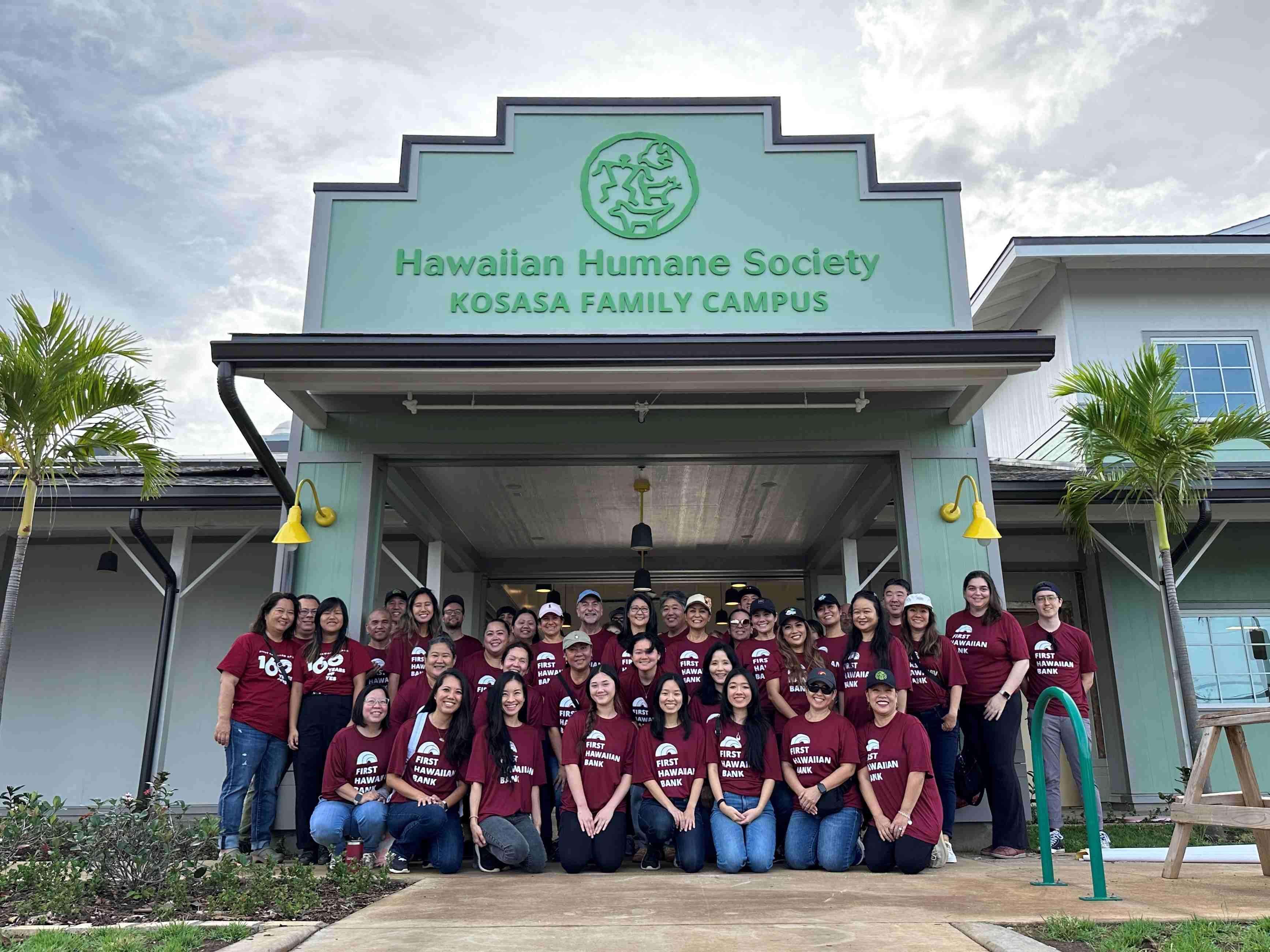 Employees volunteer at Kahauiki Village Employees volunteer at Kahauiki Village