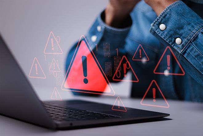 Be on the lookout for malicious software ""