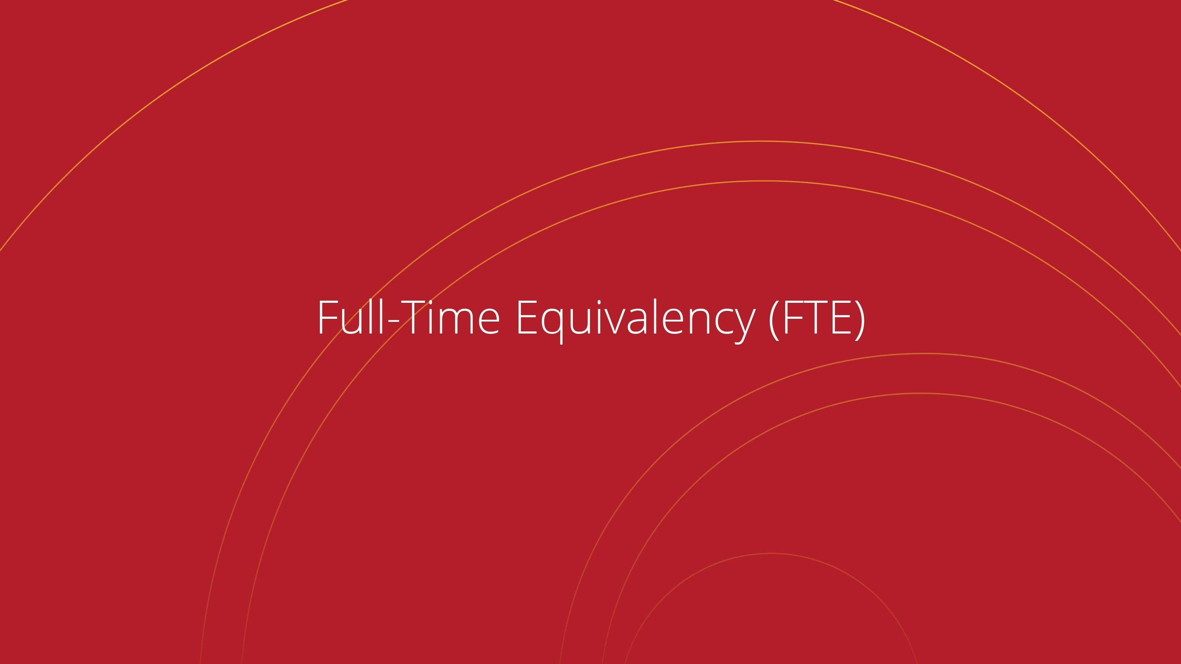 Full Time Equivalency