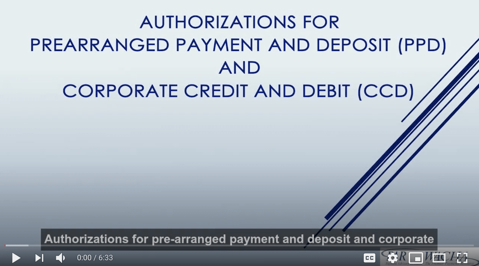 Authorizations for Consumer and Corporate Transactions